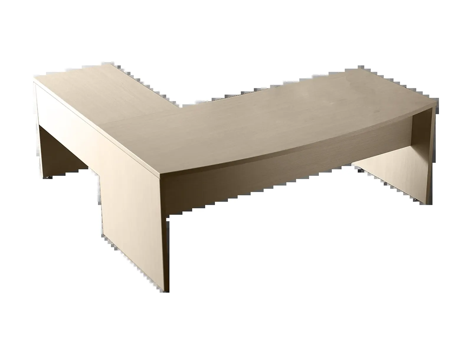 Forma 5 Blok, mesa en L con patas panel, distribuida por Ofillorca en Mallorca