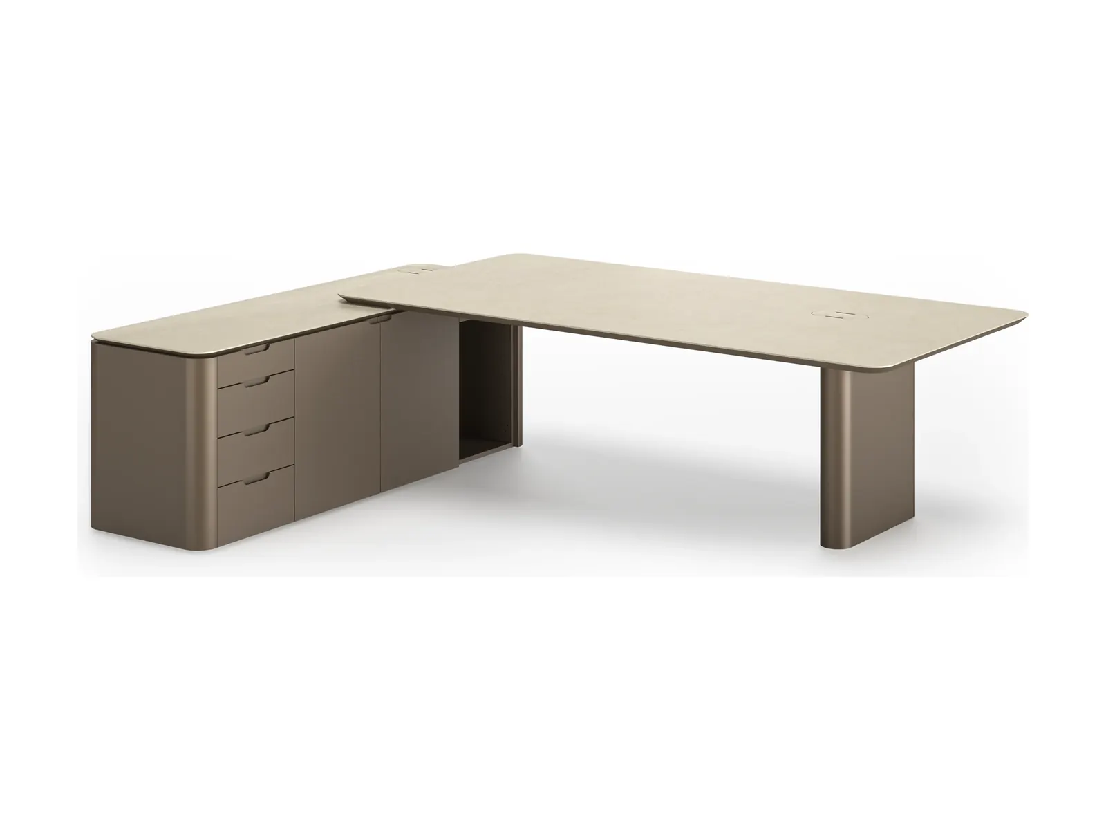 Ofifran Bosco, mesa de dirección con credenza